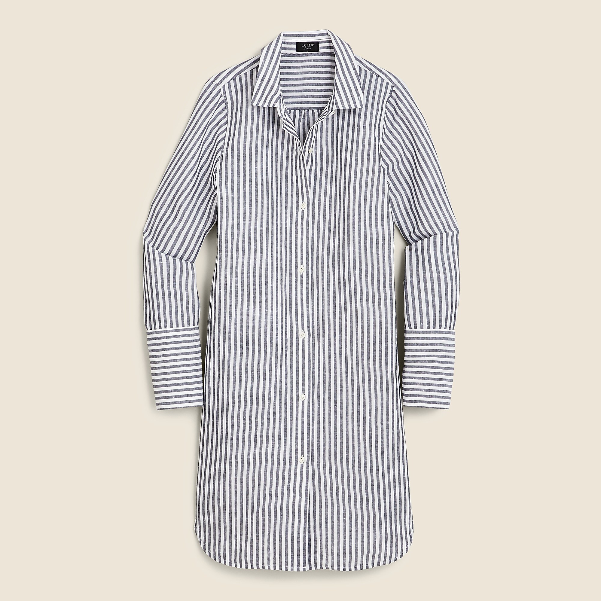 Button-up beach cover-up in linen-cotton | J. Crew US
