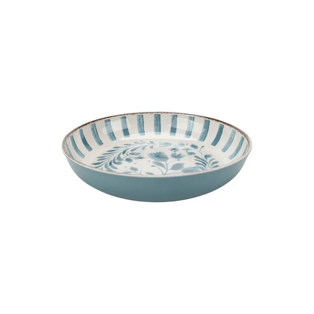 Better Homes & Gardens Bamboo Melamine Dinner Bowl, Blue | Walmart (US)