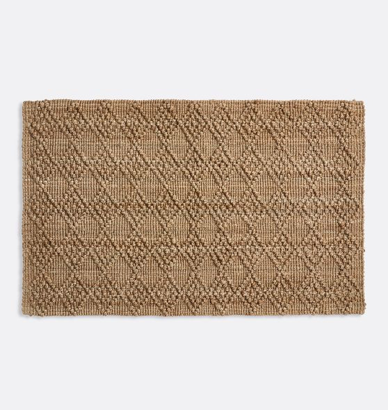 Woven Diamond Jute Doormat | Rejuvenation