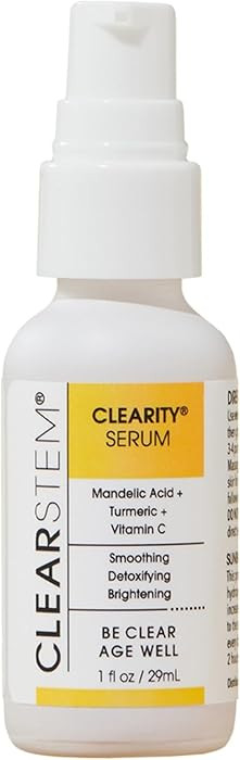 CLEARSTEM - CLEARITY The Blackhead Dissolver Mandelic Acid Serum - Vitamin C, Turmeric, Collagen ... | Amazon (US)