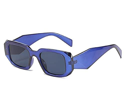 DUPER Sunglasses Womens Blue Glasses- Rectangle Sunglasses For Womens Y2k Glasses, Mob Wife Womens Sunglasses, 90s Sunglasses, Trendy Sunglasses Men Hexagon Glasses, Y2K Sunglasses Men Blue Sunglasses | Amazon (US)
