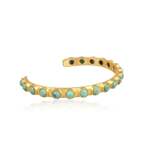 Turquoise Studded Cuff | Christina Greene 