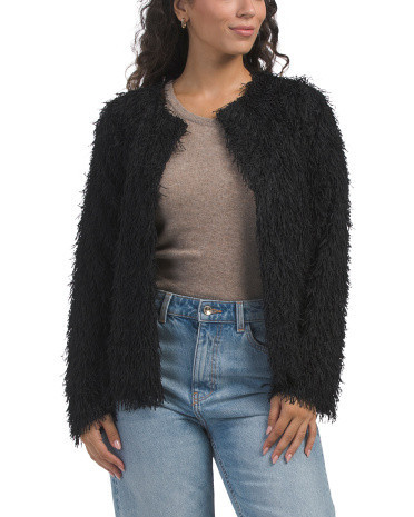 Black Fringe Cardigan | TJ Maxx