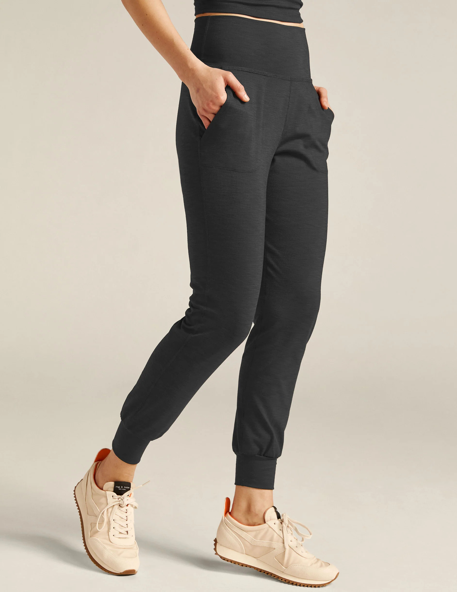 Heather Rib Midi Jogger | Beyond Yoga | Beyond Yoga
