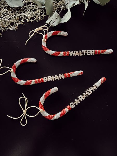 Candy cane ornaments you can customize! 20% off with code BB20. 

#LTKGiftGuide #LTKHoliday #LTKSeasonal