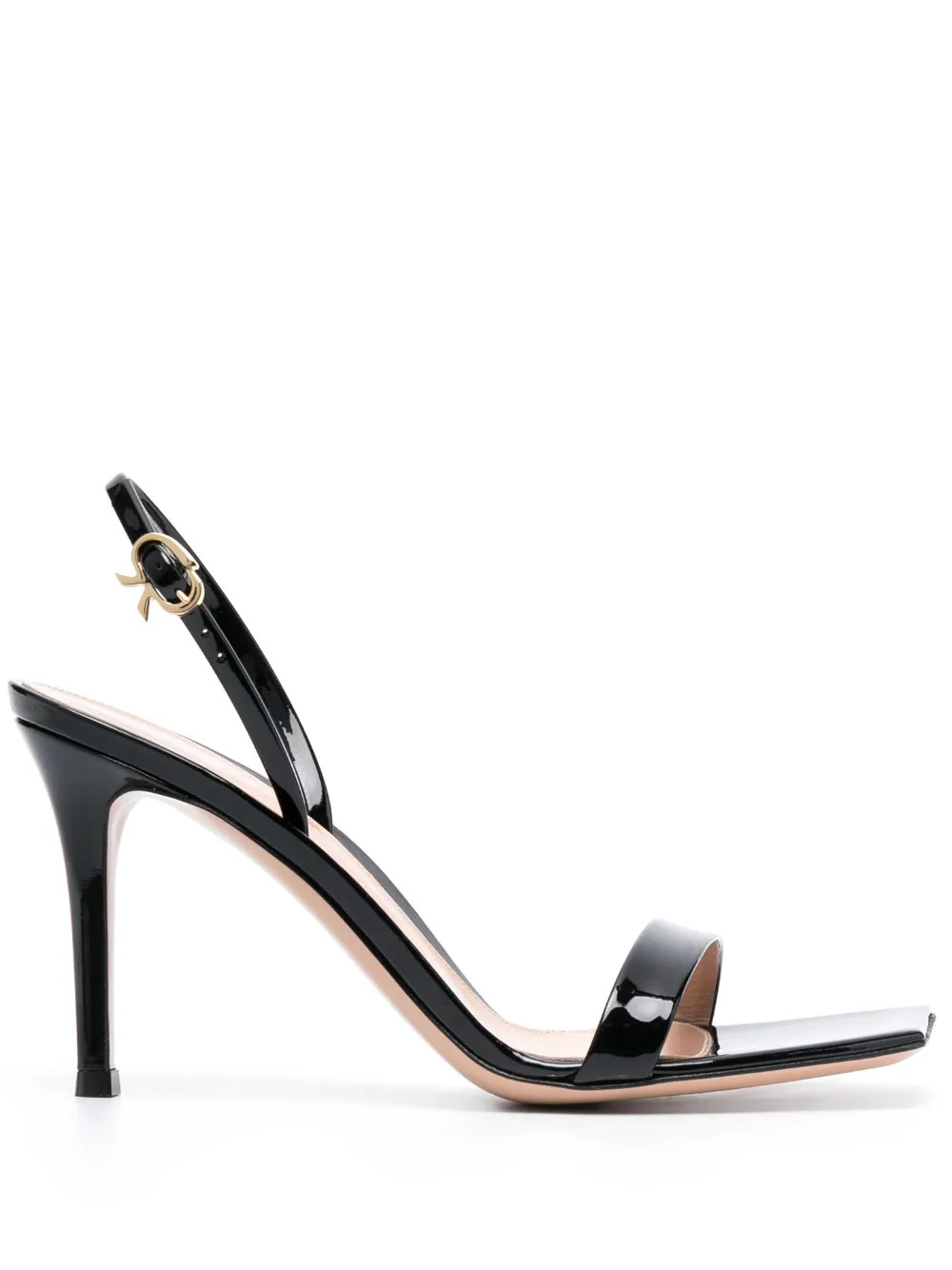 Gianvito Rossi Ribbon Stiletto 85mm Leather Sandals - Farfetch | Farfetch Global