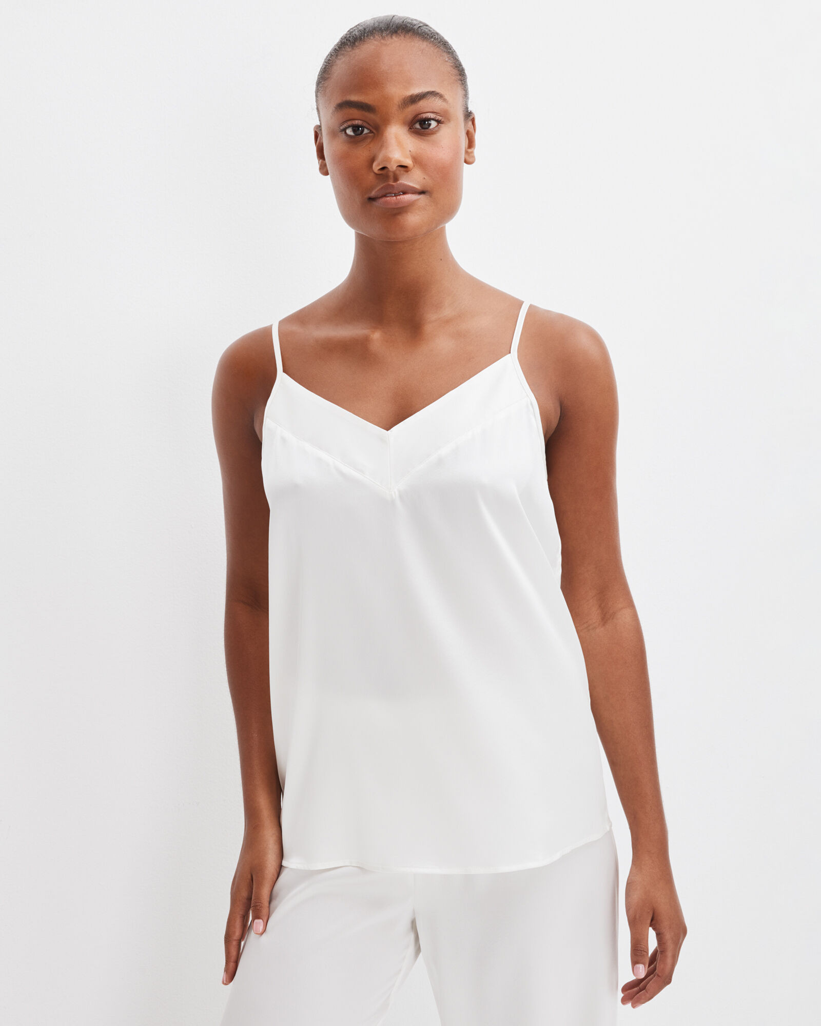 Washable Silk Double V Sleep Cami | Haven Well Within