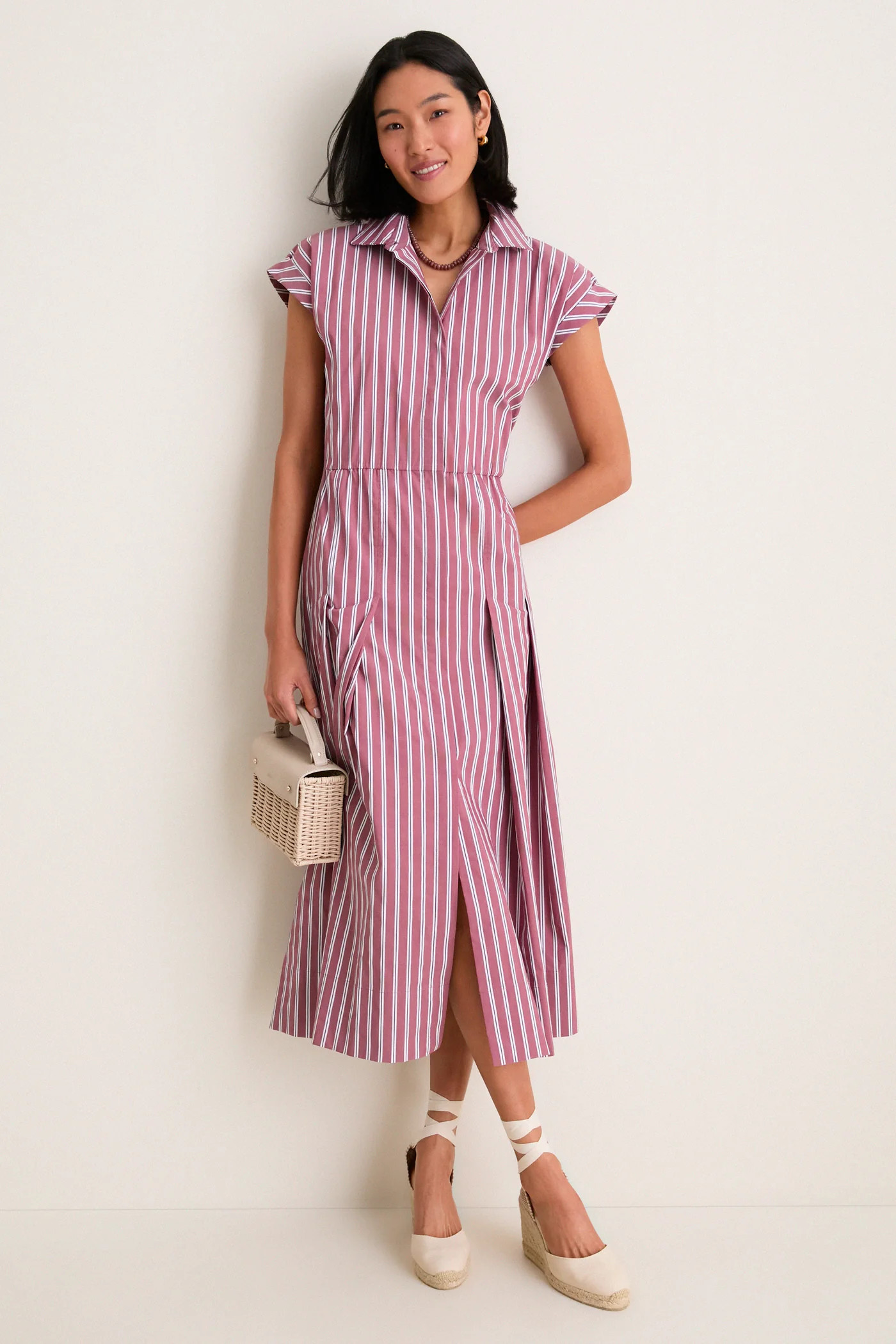 Port Stripe Caterina Shirt Dress | Tuckernuck (US)