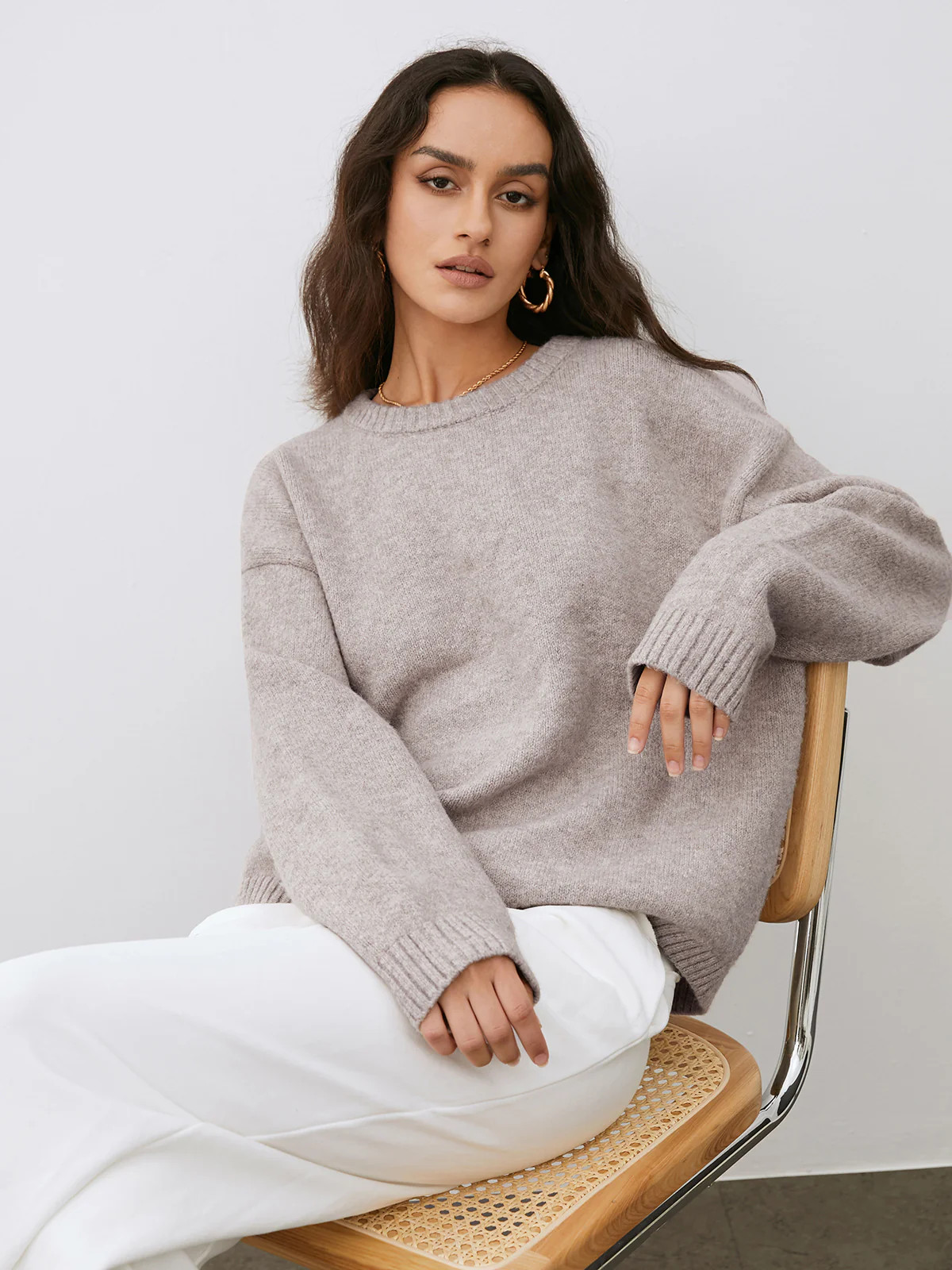 Lightweight Cloud Weather Pullover Sweater | Commense