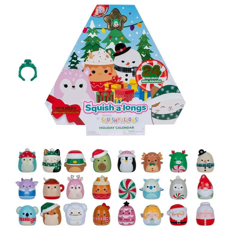 Squish-a-longs Holiday Countdown Calendar – Includes 24 1 inch Mini-Squish | Walmart (US)