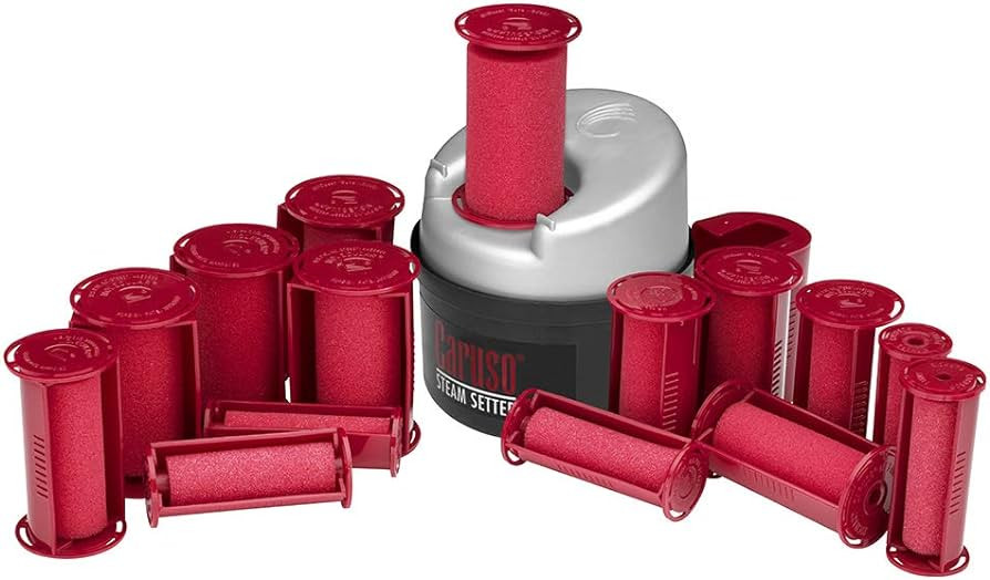 CARUSO 30 Piece Molecular Steam Hairsetter/Hot Rollers | 5 Size Rollers, Conditions as it Curls | Amazon (US)