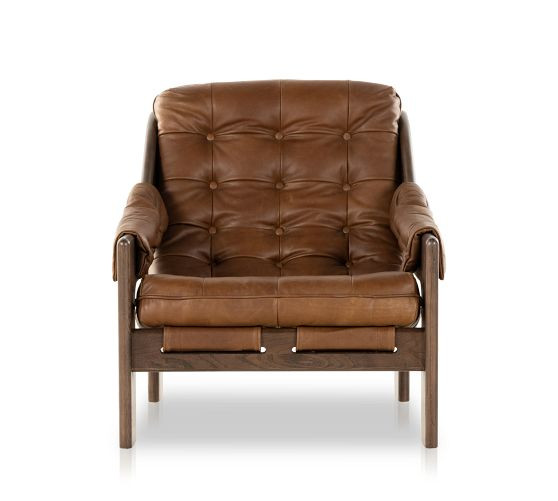 Callum Leather Chair | Pottery Barn (US)