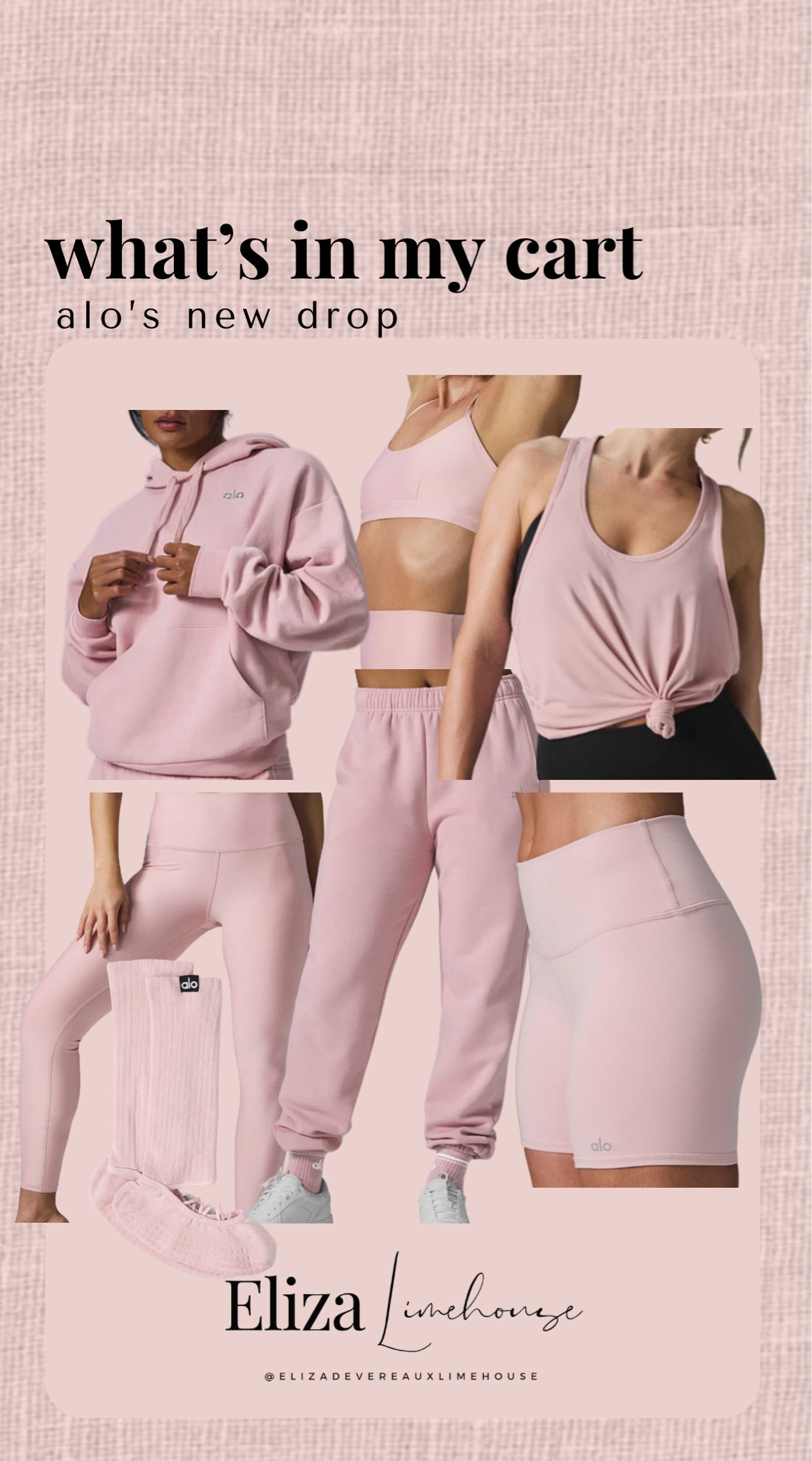 What’s in my cart? Alo’s new pink drop!






Alo yoga, sweatshirt, leggings, tank top, biker shorts, socks, athleisure outfits, casual outfit, fitness outfitts

#LTKStyleTip #LTKFitness