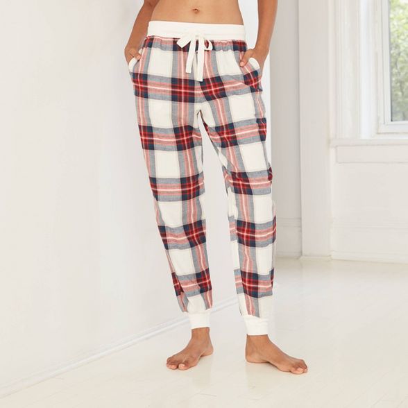 Women's Perfectly Cozy Plaid Flannel Jogger Pajama Pants - Stars Above™ | Target