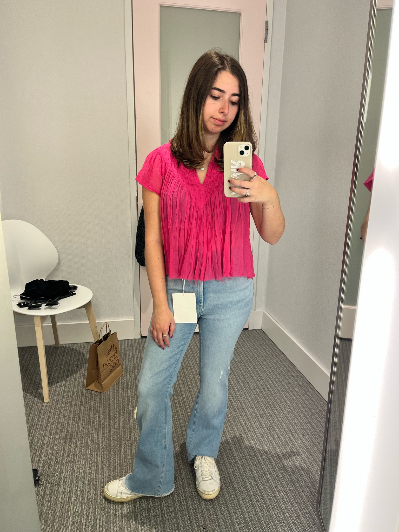 Bloomingdales friends & family sale! Bought this fit. Free people top. #bloomingdales #casualfit #softjeans #freepeople

#LTKsalealert #LTKfindsunder100