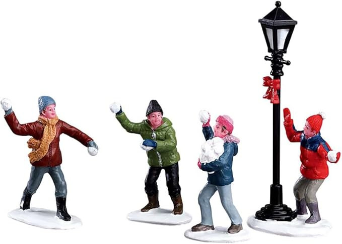 Lemax Christmas Village Snowball Fight! Set of 4-32133 | Amazon (US)