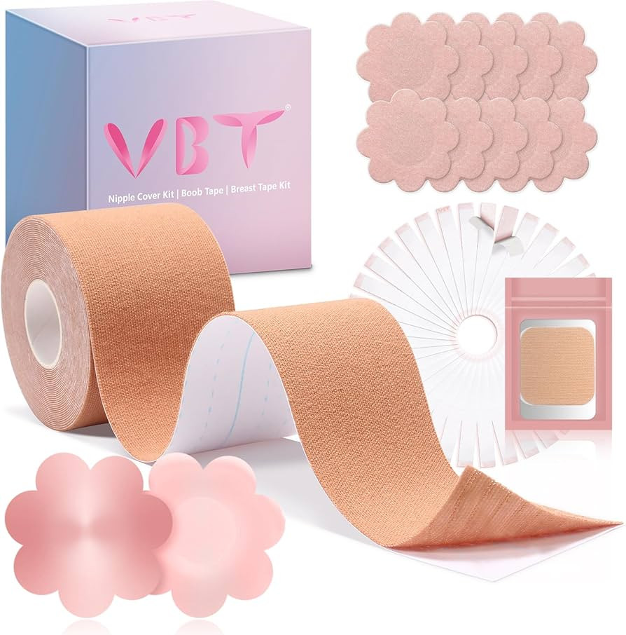 Breast Tape, Replace Your Bra-Instant Boob Tape, Suitable for A-G, Bob Tape for Breast Lift w 1 B... | Amazon (US)