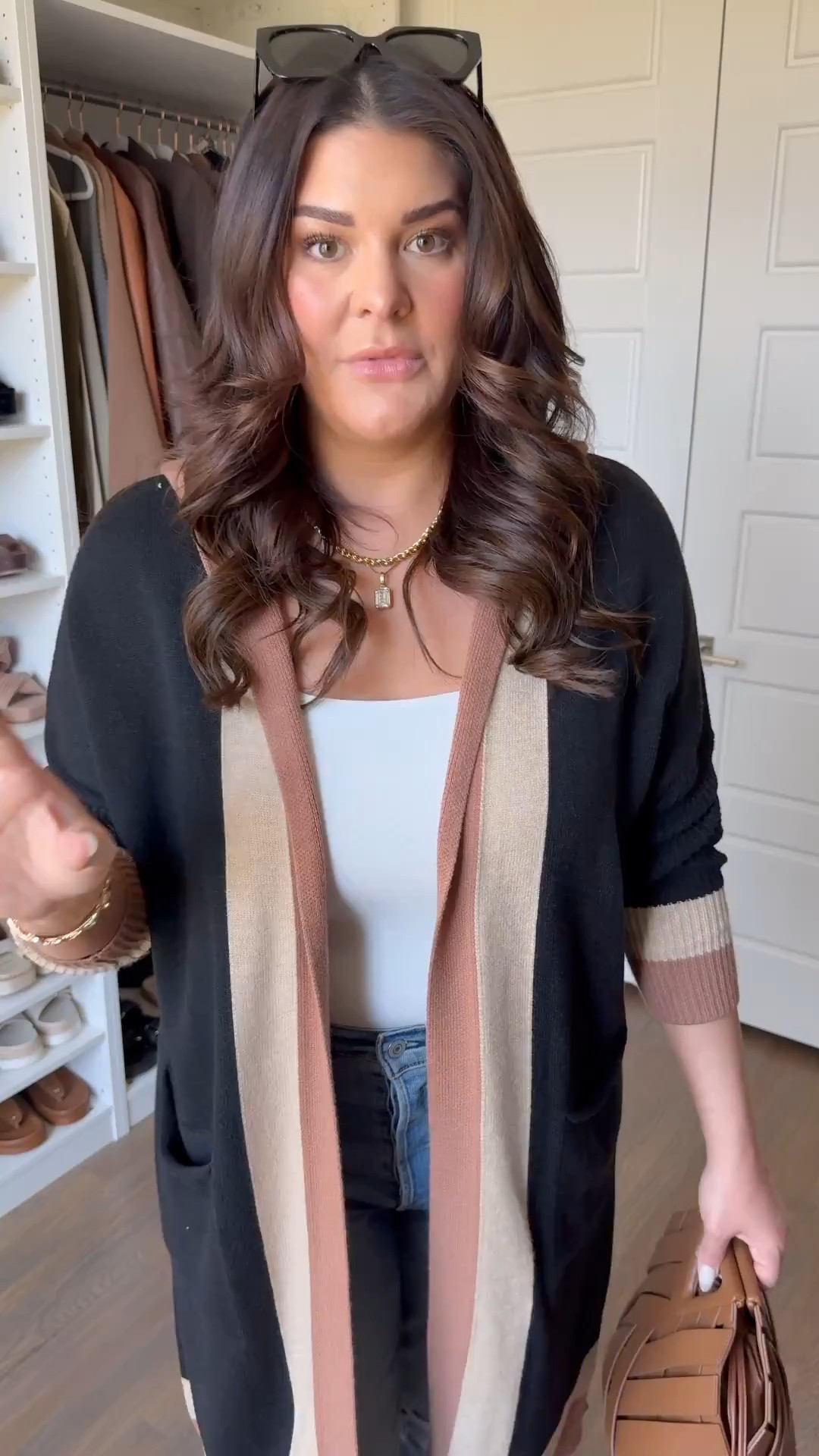 These "wedgie jeans" are blowing my mind! The way they lift and shape the booty is outstanding. Plus they fit like an absolute glove. And how cute is this hooded duster cardigan?

Cardigan & Tank: Large
Jeans: 32 Medium Stretch - Night Sight

millennial fashion, mom style, leggings outfit, Amazon fashion, midsize style, midsize mom style, updating my wardrobe, trendy style, cozy style, school pickup outfit

#midsizefashion #midsizestyle #amazonfinds #amazonfashion #amazonmusthaves #stylereels #fashionreels #casualfashion

#LTKMidsize #LTKStyleTip #LTKgrwm