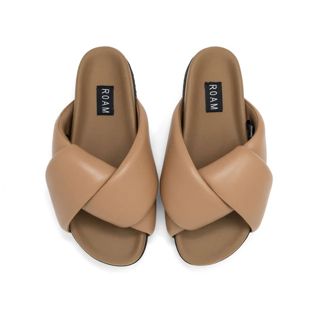 ROAM FOLDY PUFFY SANDALS DUNE VEGAN LEATHER: PRESALE SHIPPING WEEK OF 7/7 | ROAM