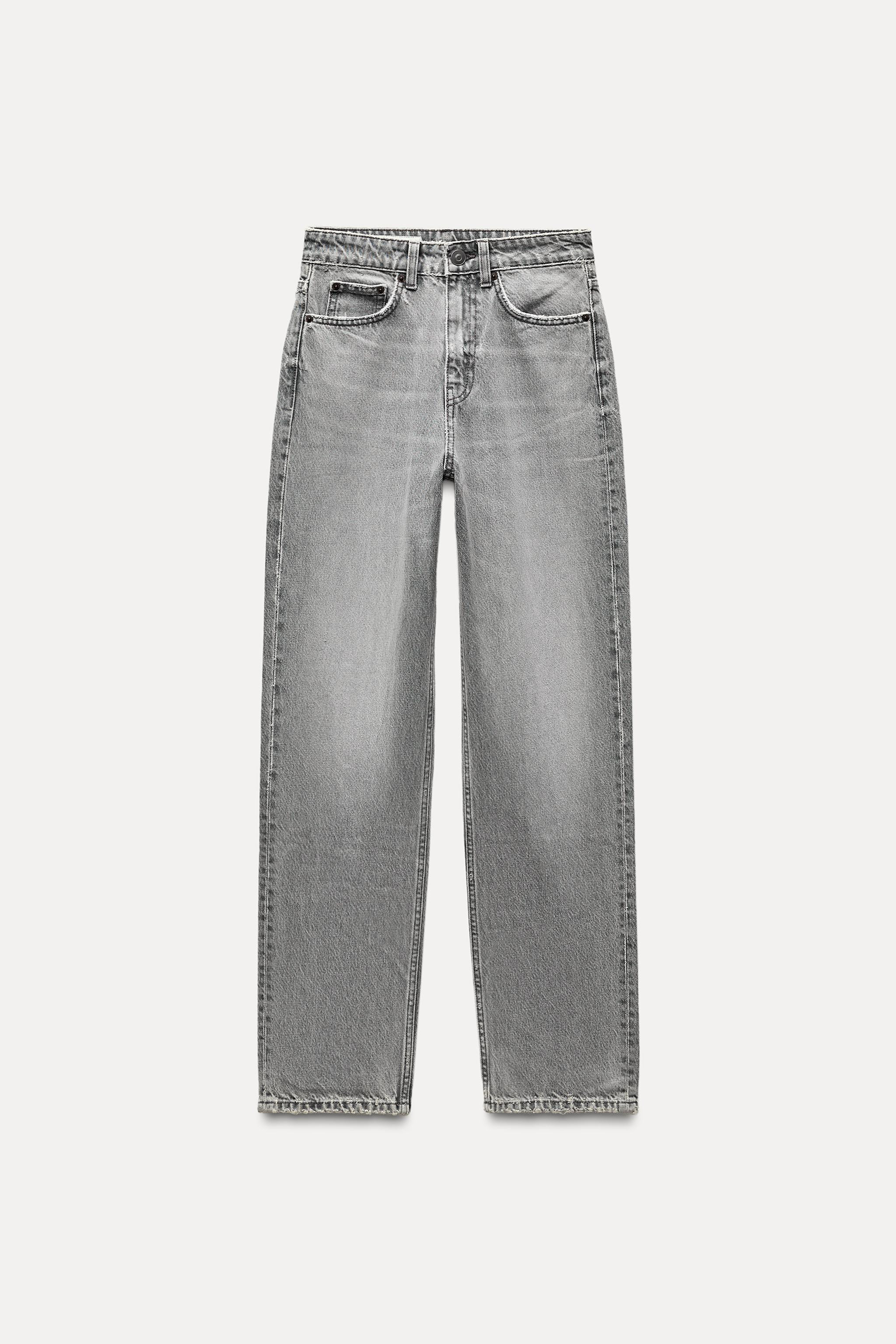 HIGH-WAISTED TRF MOM FIT JEANS | Zara US