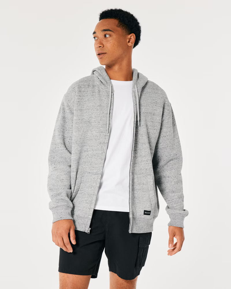 Relaxed Zip-Up Hoodie | Hollister (US)