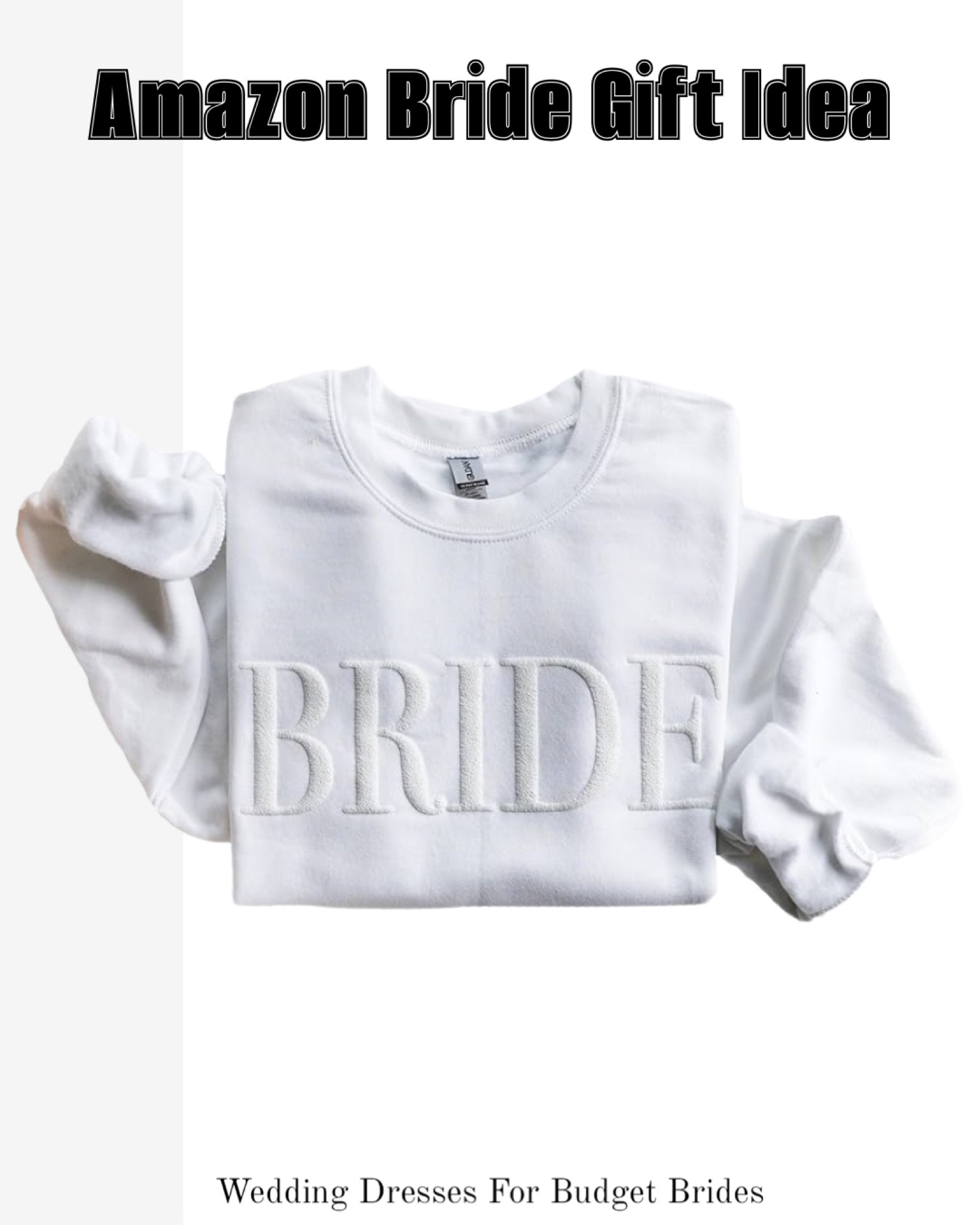 Look at this sweet bridal sweatshirt! A great bride gift idea. 

#bridalshowergift #engagementgift #giftsforher #bridesweatshirt #dayofoutfit 

#liketkit #LTKwedding #LTKSeasonal #LTKGiftGuide

#LTKstyletip #LTKfitness #LTKfindsunder50