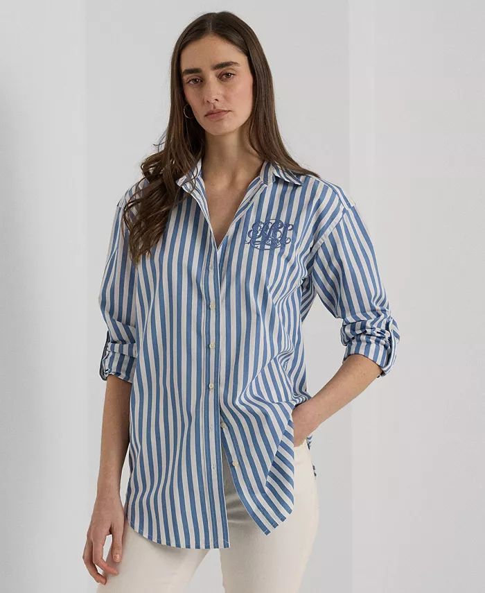 Women's Cotton Striped Shirt | Macy's