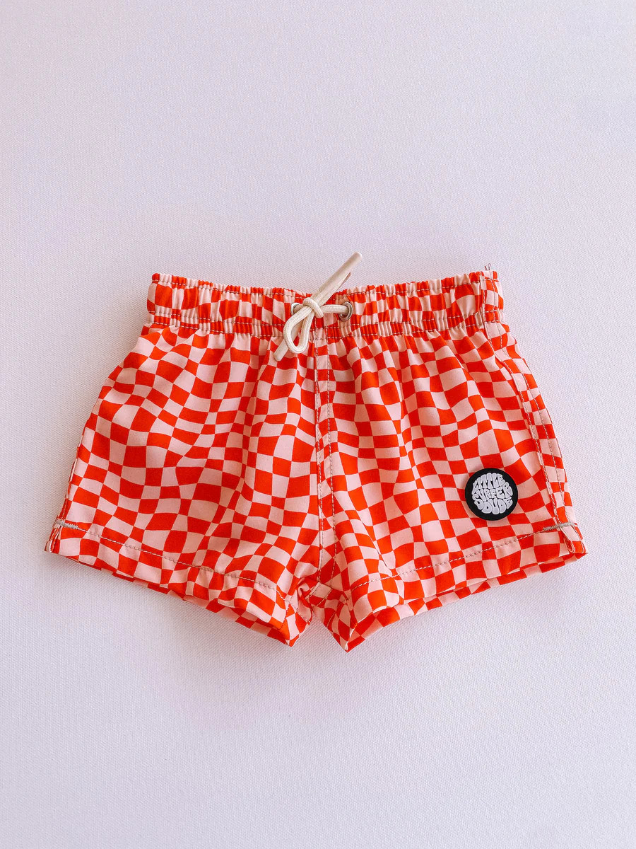 red checkered swim trunks | Daffodilly