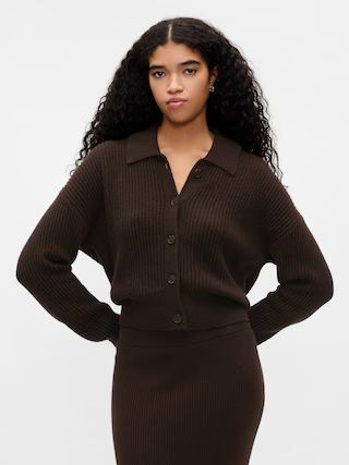 CashSoft Relaxed Rib Cardigan | Gap (US)