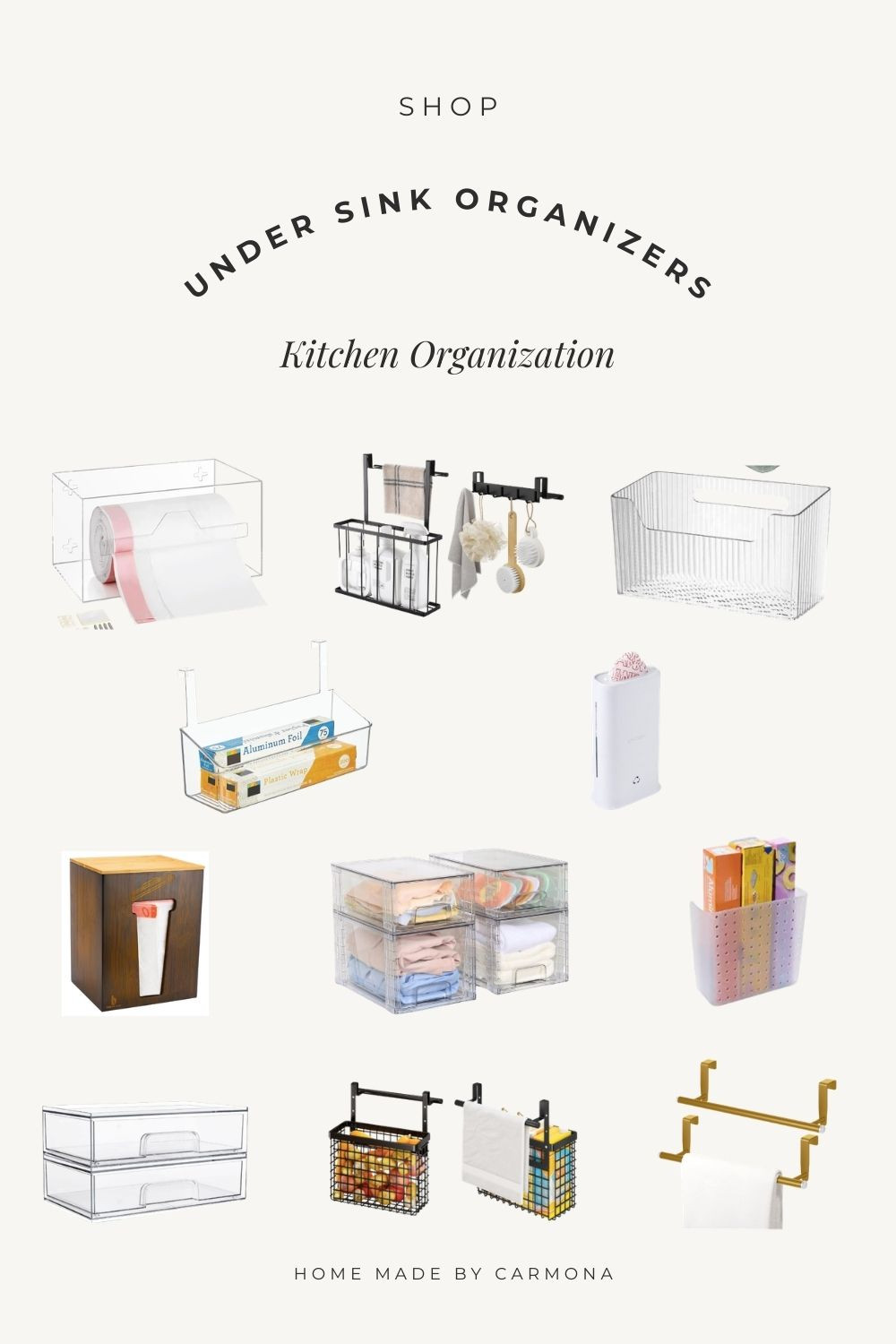 Under sink organizers to keep the kitchen sink or bathroom vanity organized 

 #LTKHome