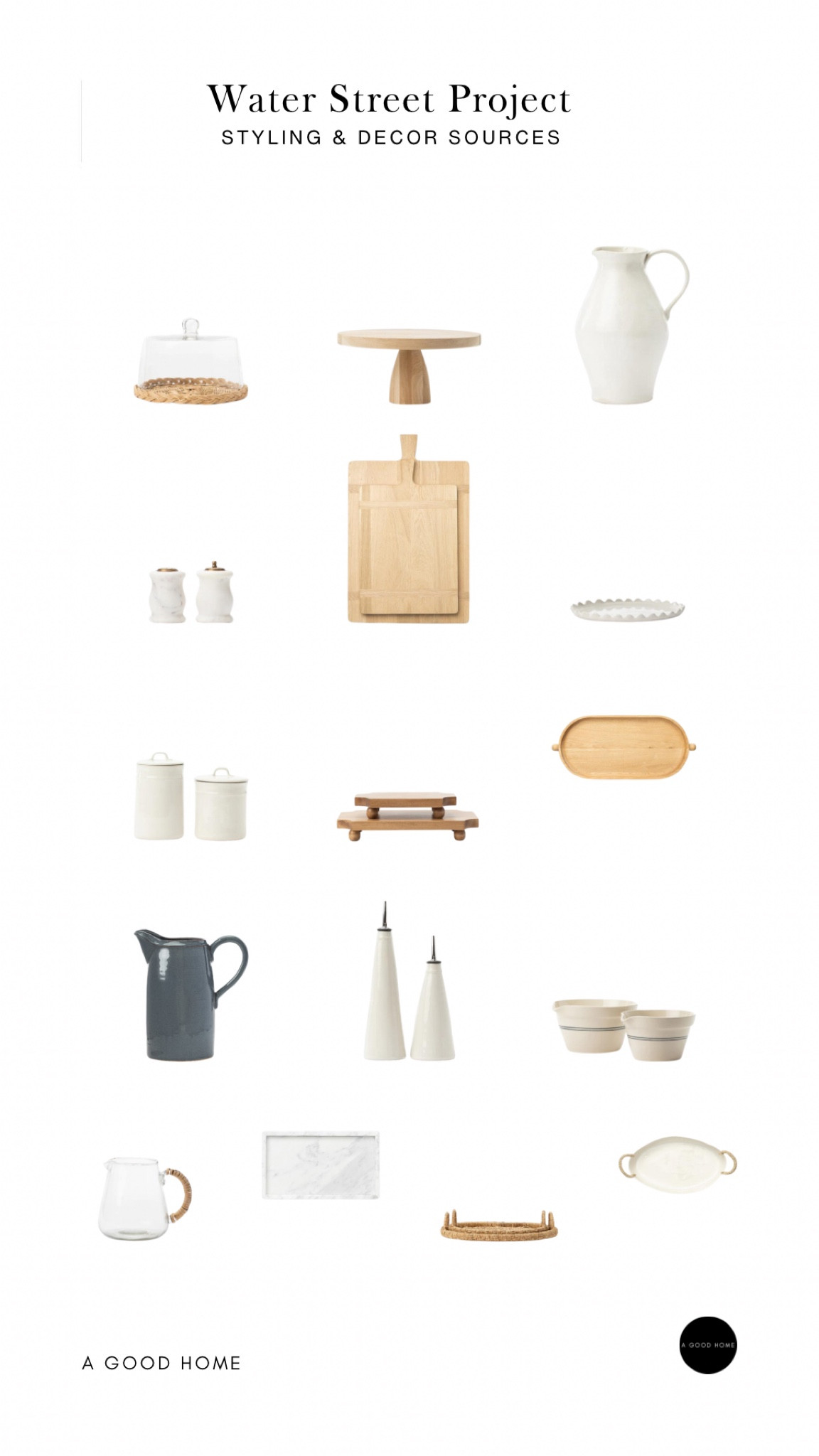 The Water Street Project: Styling + Decor Selections 🤍