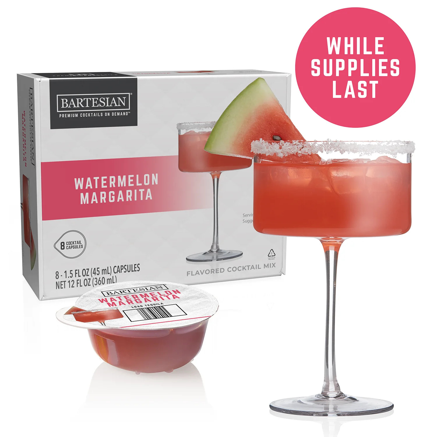 Watermelon Margarita - Margarita Cocktails On Demand | Bartesian