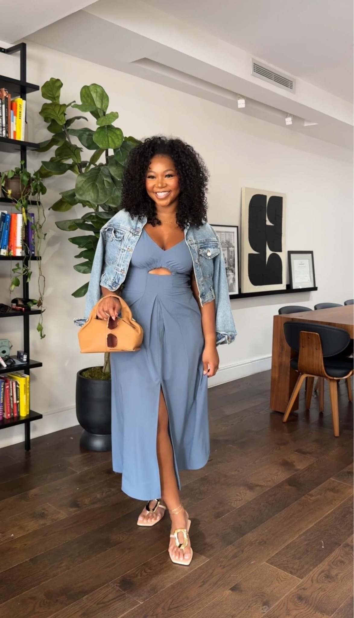 Love this look! I am 5’9 200 lbs wearing a medium in the dress! Jean jacket is old Zara so I am linking similar#LTKFindsUnder100 #LTKStyleTip

#LTKMidsize