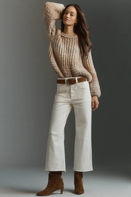 PAIGE Anessa Quincy High-Rise Crop Wide-Leg Jeans | Anthropologie (US)