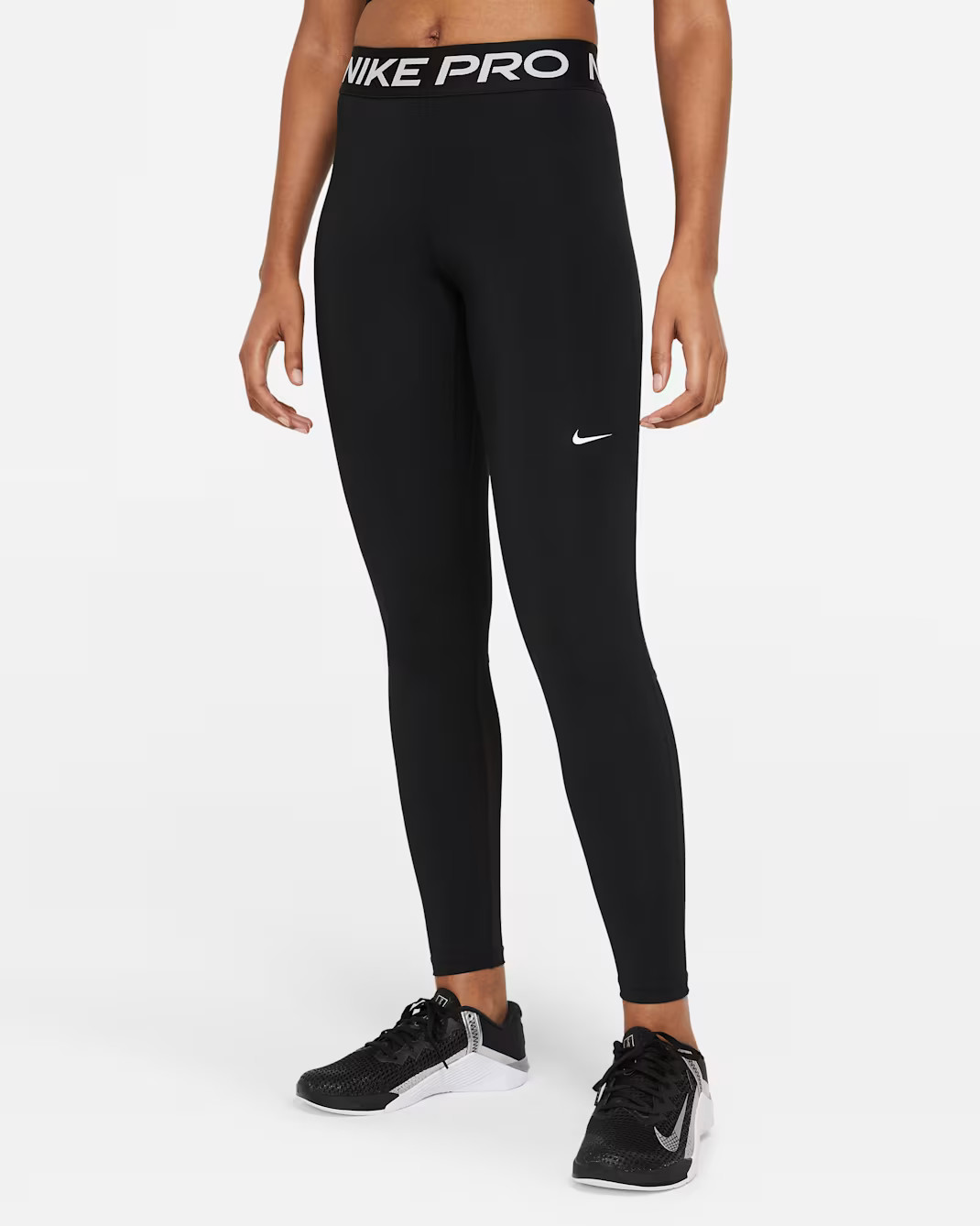 Nike Pro Women's Mid-Rise Mesh-Paneled Leggings | Nike (US)