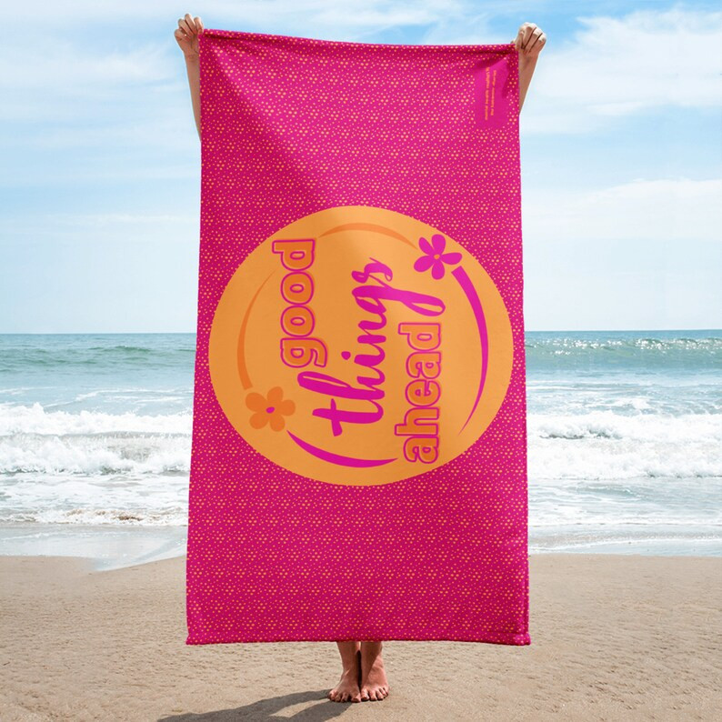 Good Things Ahead Beach Towel | Etsy (US)