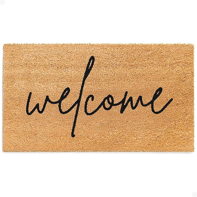 Door Mat - Welcome Mat for Front Door with Non-Slip Backing - Durable Coir Doormat - Perfect for ... | Amazon (US)