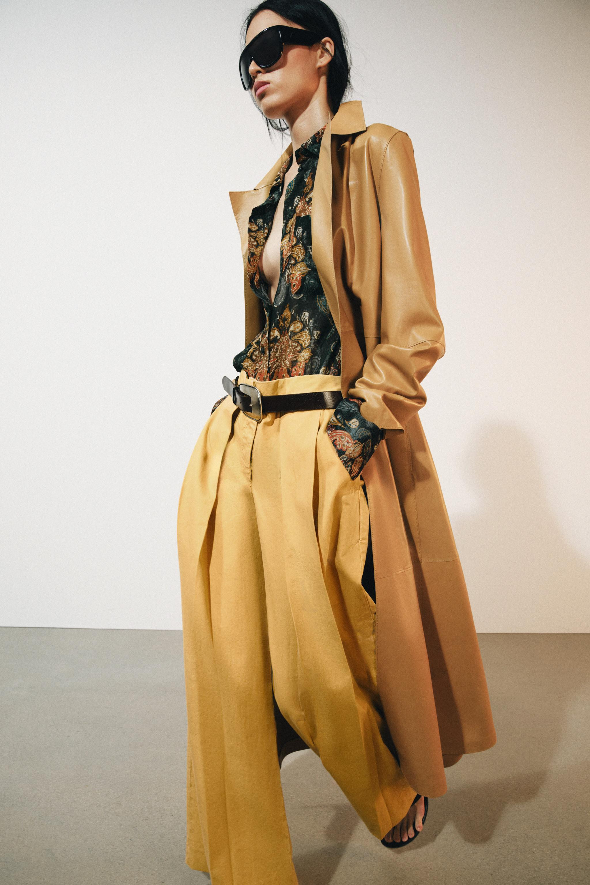 ZW COLLECTION PLEATED PANTS | Zara US