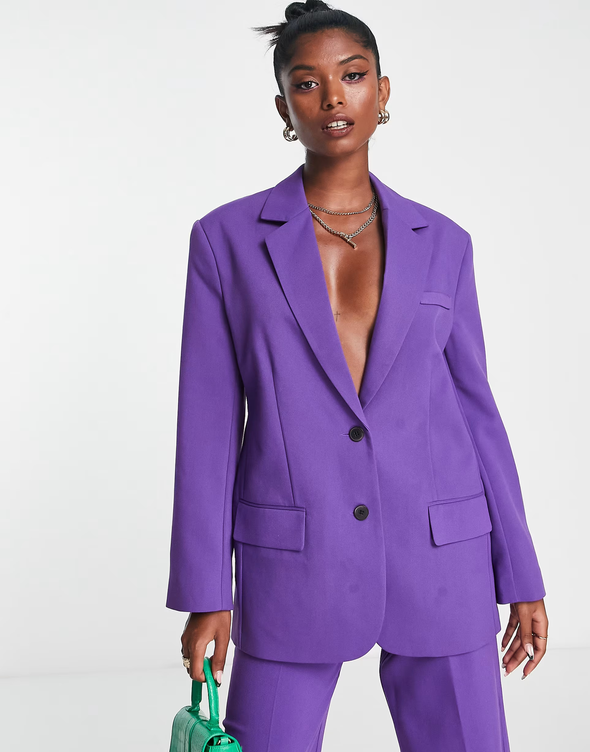 ASOS DESIGN extreme oversized suit blazer in purple | ASOS | ASOS (Global)