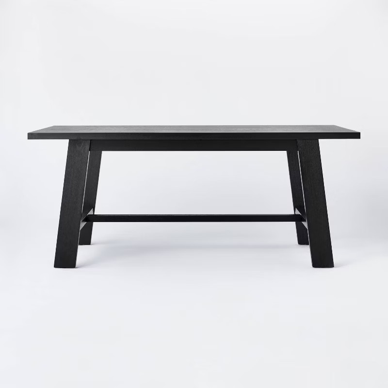 72" Linden Rectangular Wood Dining Table Black - Threshold™ designed with Studio McGee | Target
