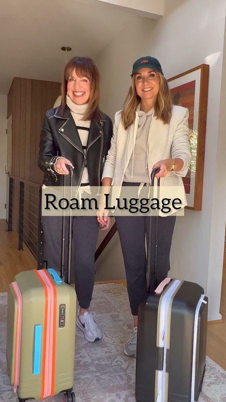 Have @roamluggage , will travel!🧳✈️🚘 ad- Hand-assembled in the USA using world-class materials, our Roam carryon has so many features and is built to last!💪🏼

✅So handy, a front expandable pocket keeps items like a laptop, glasses, and snacks right at your fingertips!
✅The roomy interior fits everything you need for a short getaway, and the unique compression boards cinch down your belongings while a flexible zipper allows for extra expansion!
✅A quick & easy lock for extra security is such a plus!🔒
✅Lightweight & completely customizable to fit your personality, Roam luggage allows us to breeze through any airport without checking in!👏🏼
✅Ball-bearing wheels with 360-degree spin move with ease even on cobblestones!

All of this, plus a lifetime guarantee makes us so excited to travel with our #roamluggage ! Use our code LASTSEENWEARINGSTYLE for $50 off your purchase over $125! Comment LINKS & we’ll send you a DM to shop our travel looks + Roam luggage OR click on link in bio!🛍️

Travel, travel outfit, airport outfit, packing tips, moto jacket, vuori joggers, new balance sneakers, gibsonlook blazer, vacation outfit 

#LTKover40 #LTKfindsunder100 #LTKtravel