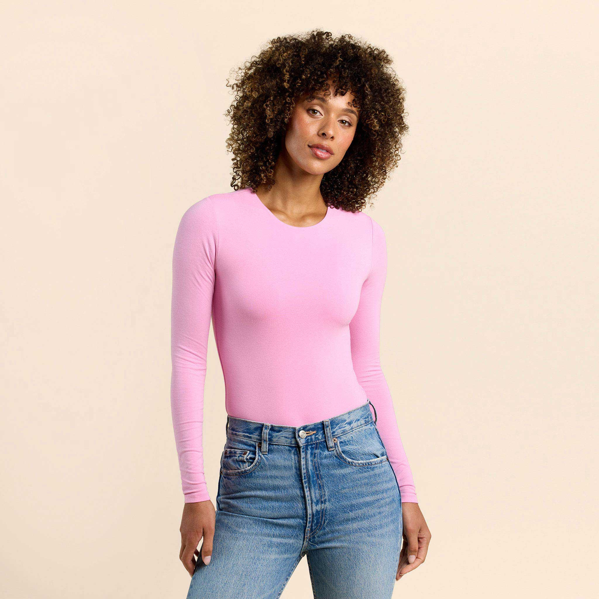 Long Sleeve Crewneck Bodysuit | Nuuds US