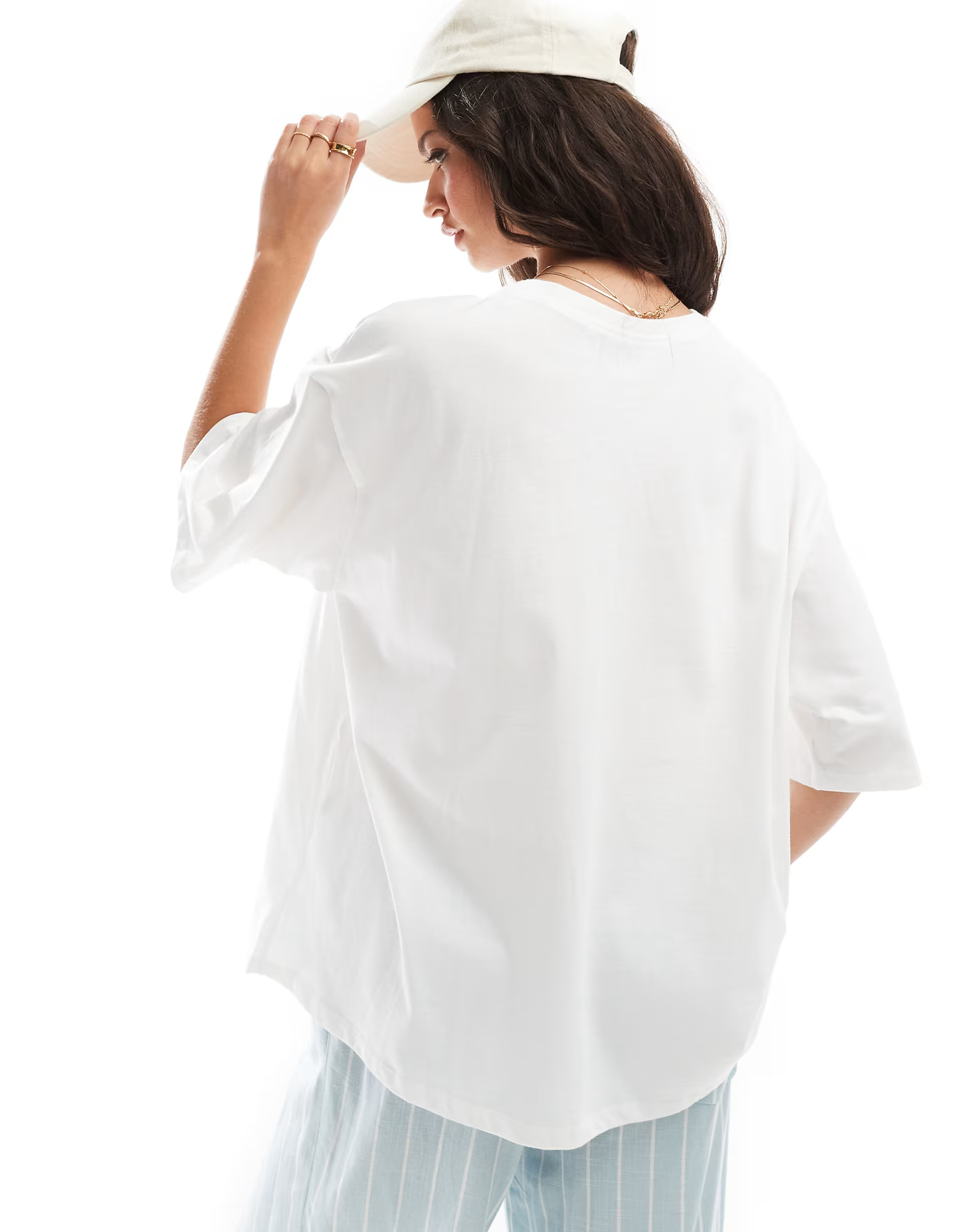 ASOS DESIGN oversized t-shirt with margs drink photographic in white | ASOS (Global)