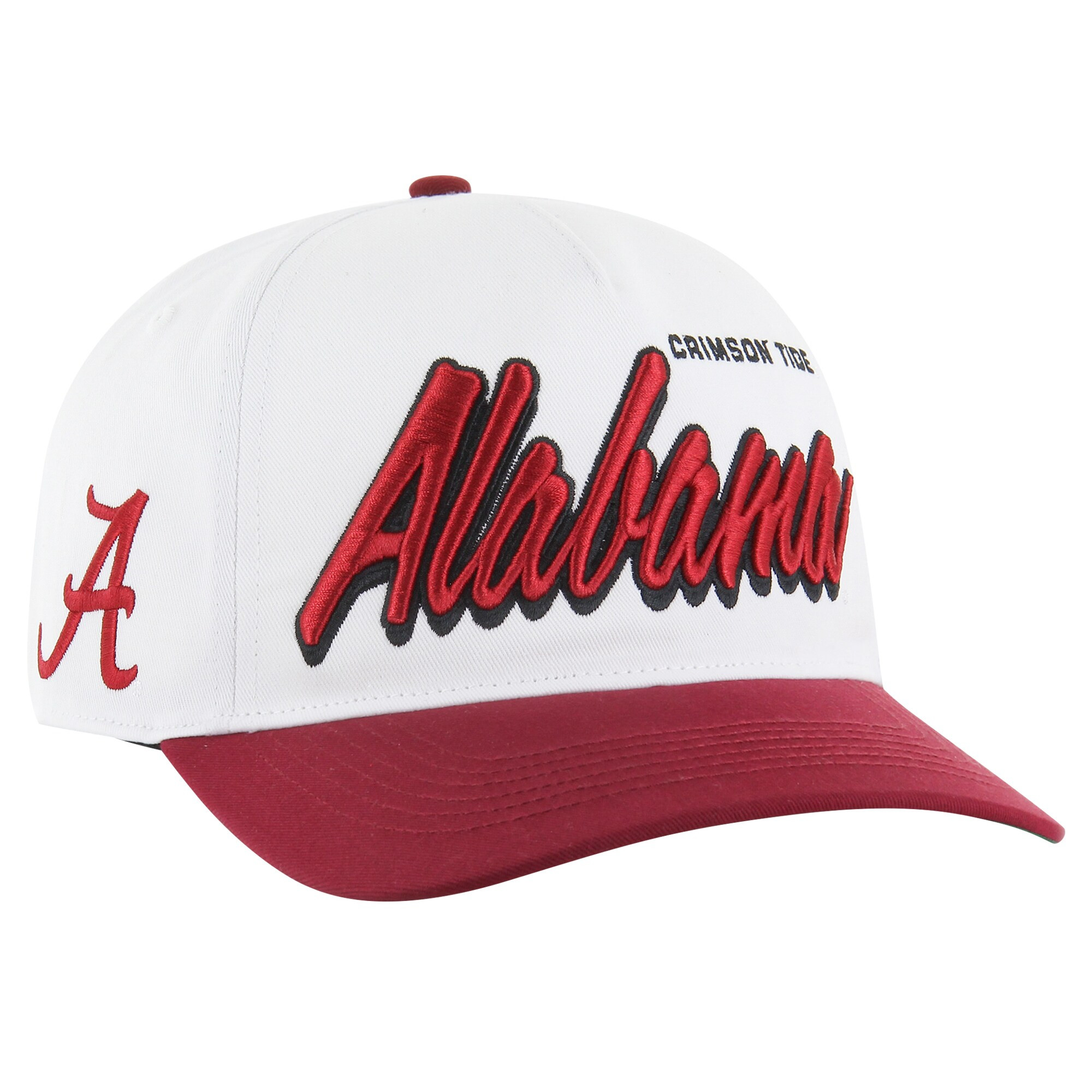 Alabama Crimson Tide '47 Drop Shadow Hitch Adjustable Hat - White | Fanatics