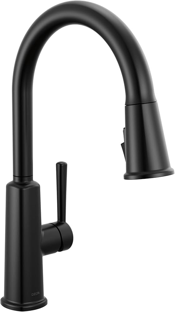 Delta Finnridge Matte Black Kitchen Faucet with Pull Down Sprayer, High Pressure ProClean Spray M... | Amazon (US)