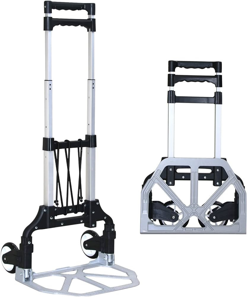 Abacad Folding Hand Truck Dolly Cart，Aluminum Portable Hand Cart for Daily handling Work，200l... | Amazon (US)