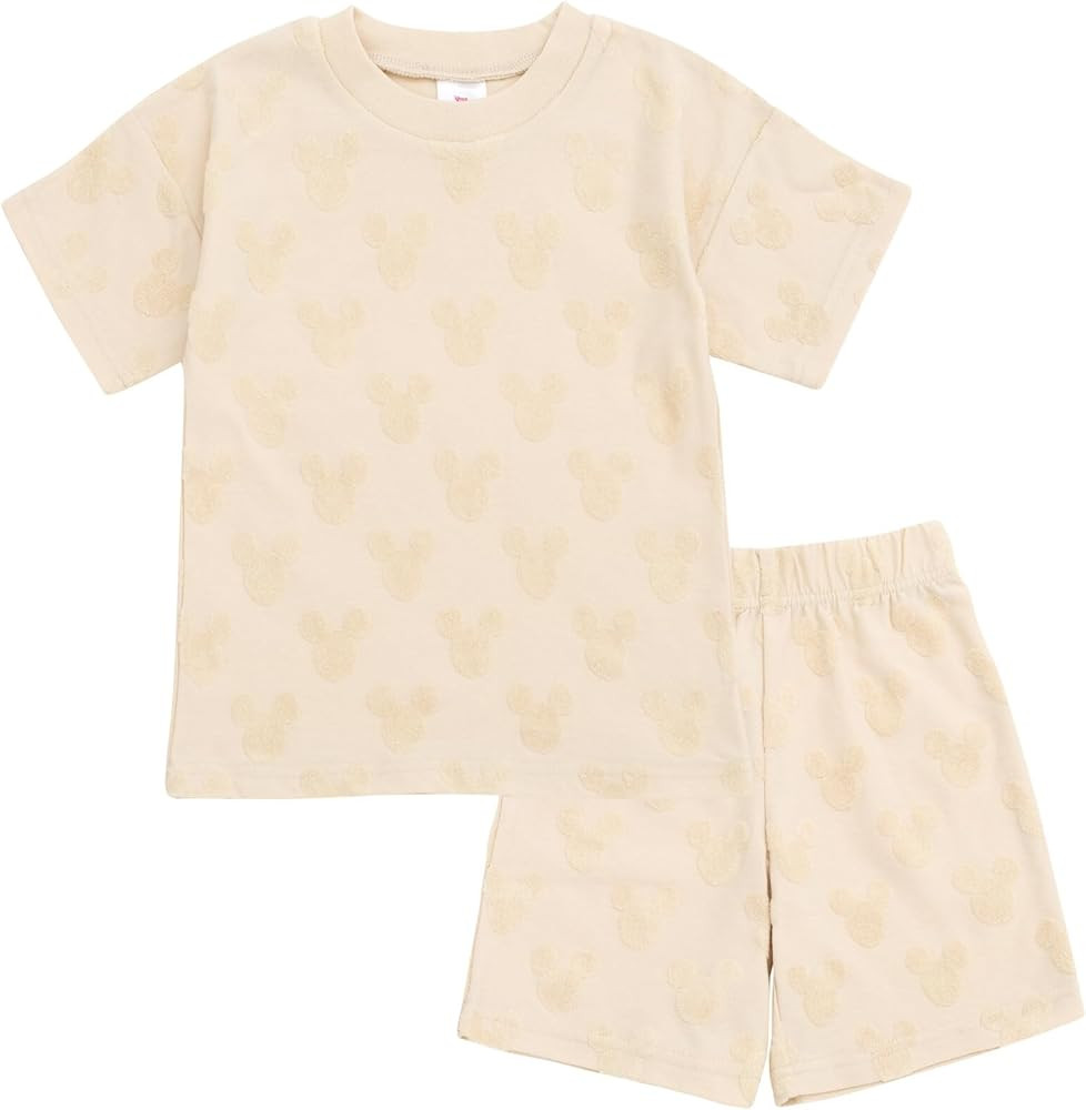 Disney Loop Terry Cloth T-Shirt and Shorts Outfit Set Toddler to Big Kid Sizes (2T - 10-12) | Amazon (US)