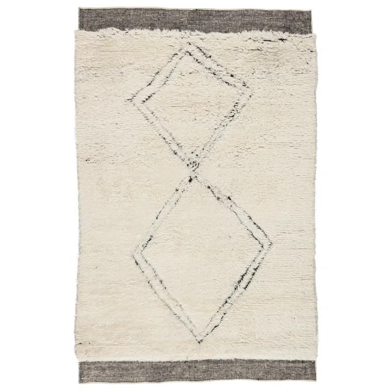 Yara Angora Hand-Knotted Wool Area Rug | Wayfair North America