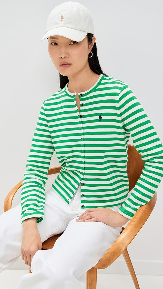 Polo Ralph Lauren Stripe Terry Cardigan | Shopbop | Shopbop
