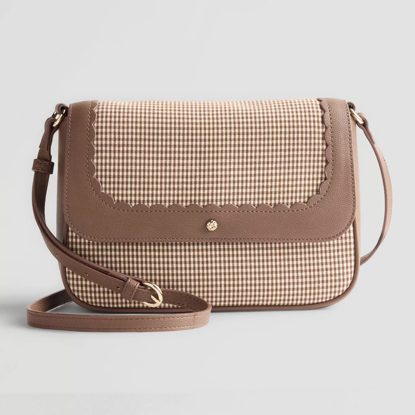 LC Lauren Conrad Scallop Edge Flap Crossbody Bag | Kohl's